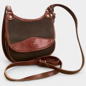 Timberland Nubuck & Leather Mini Crossbody Bag 6.5 x 6.5 x 24” Strap Drop ECU